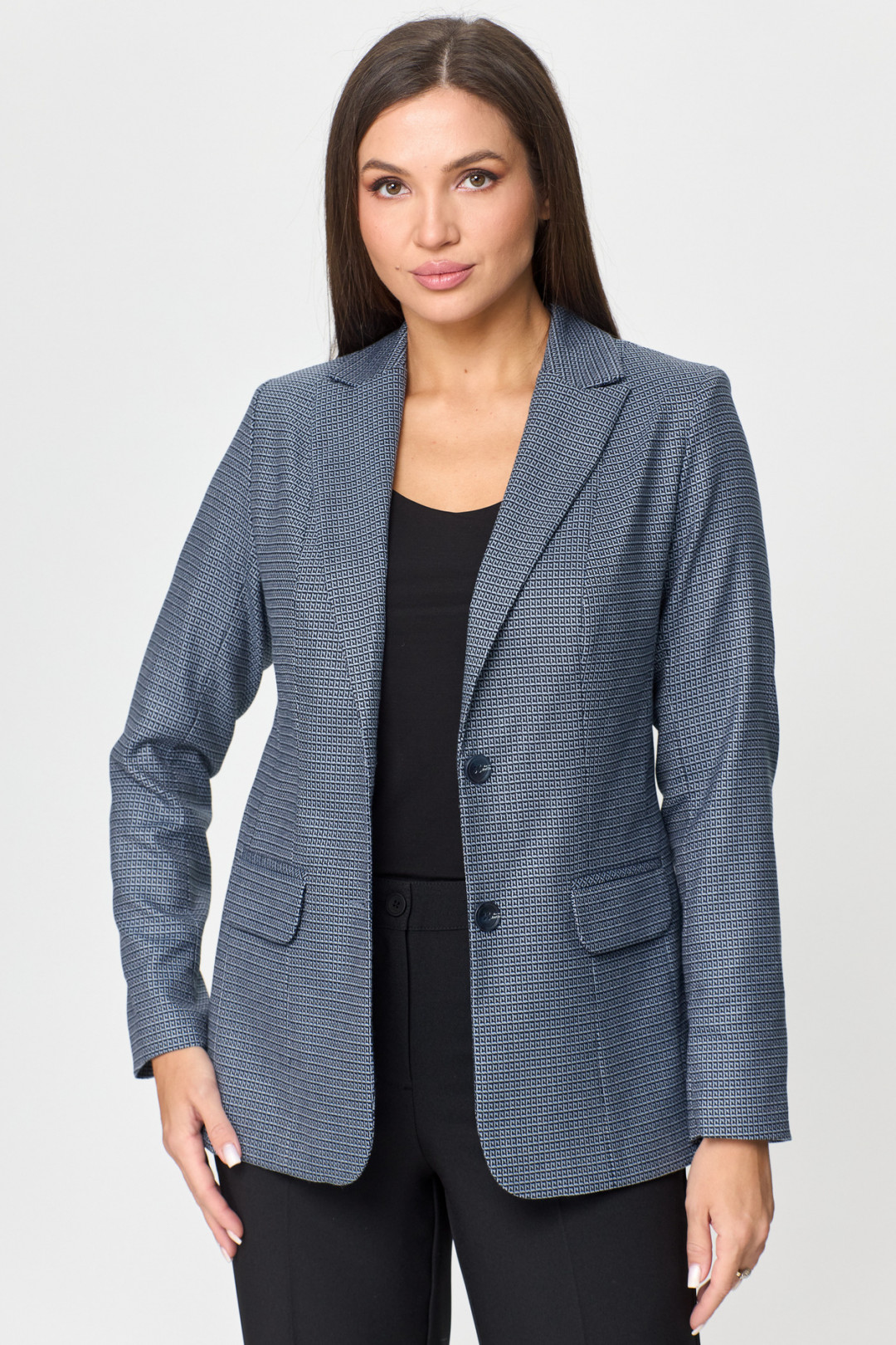 Жакет БелЭльСтиль 203 сине-черный - фото 1