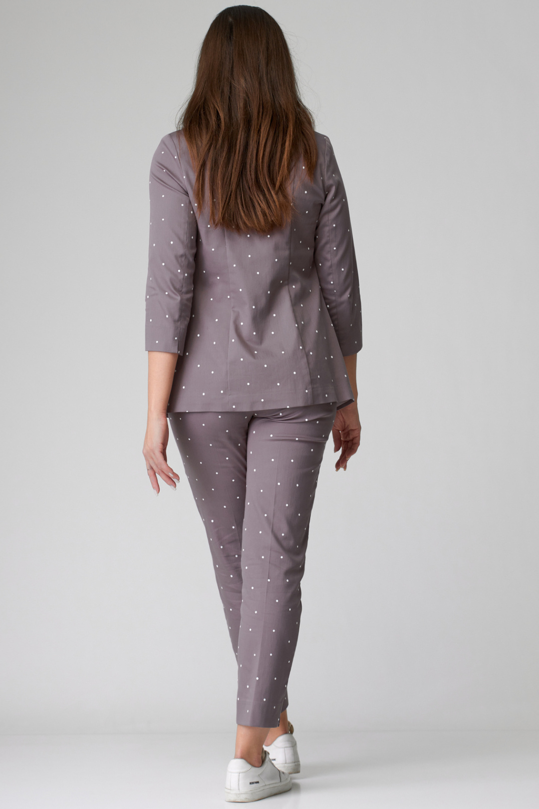 Костюм БелЭльСтиль 203+586 капучино-горох - фото 5