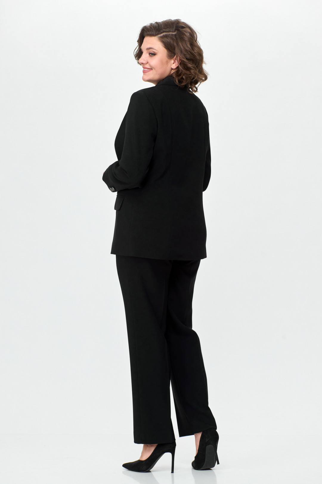 Костюм БелЭльСтиль 205+596 черный однотон - фото 2