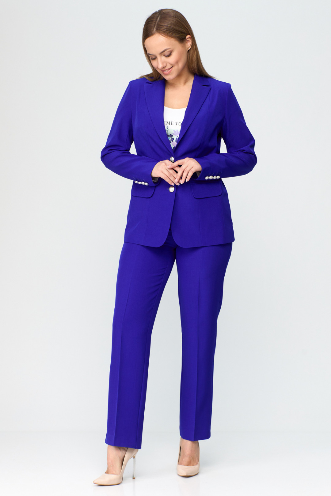 Костюм БелЭльСтиль 205+596 электрик - фото 5