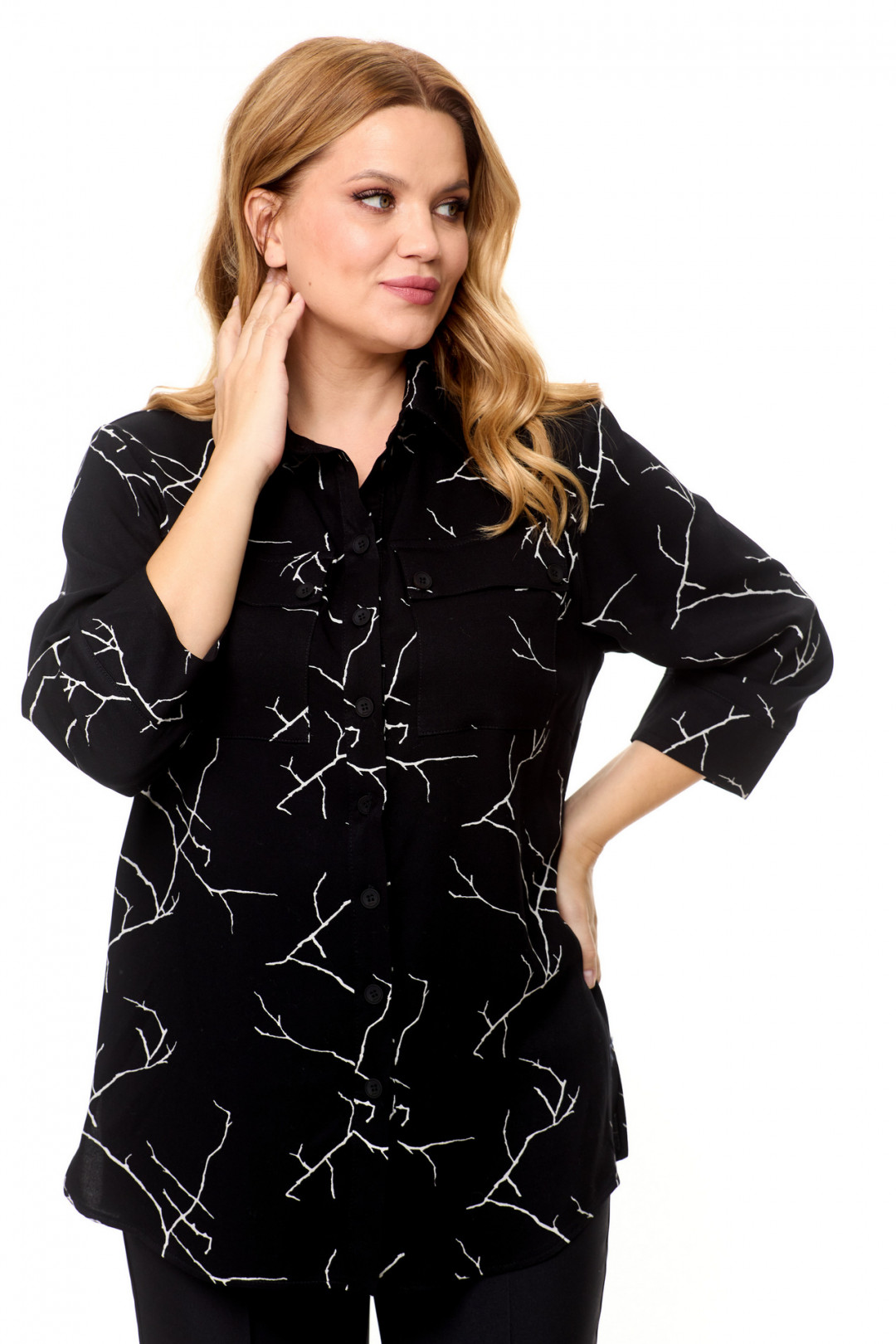 Костюм БелЭльСтиль 408+596 черный - фото 4