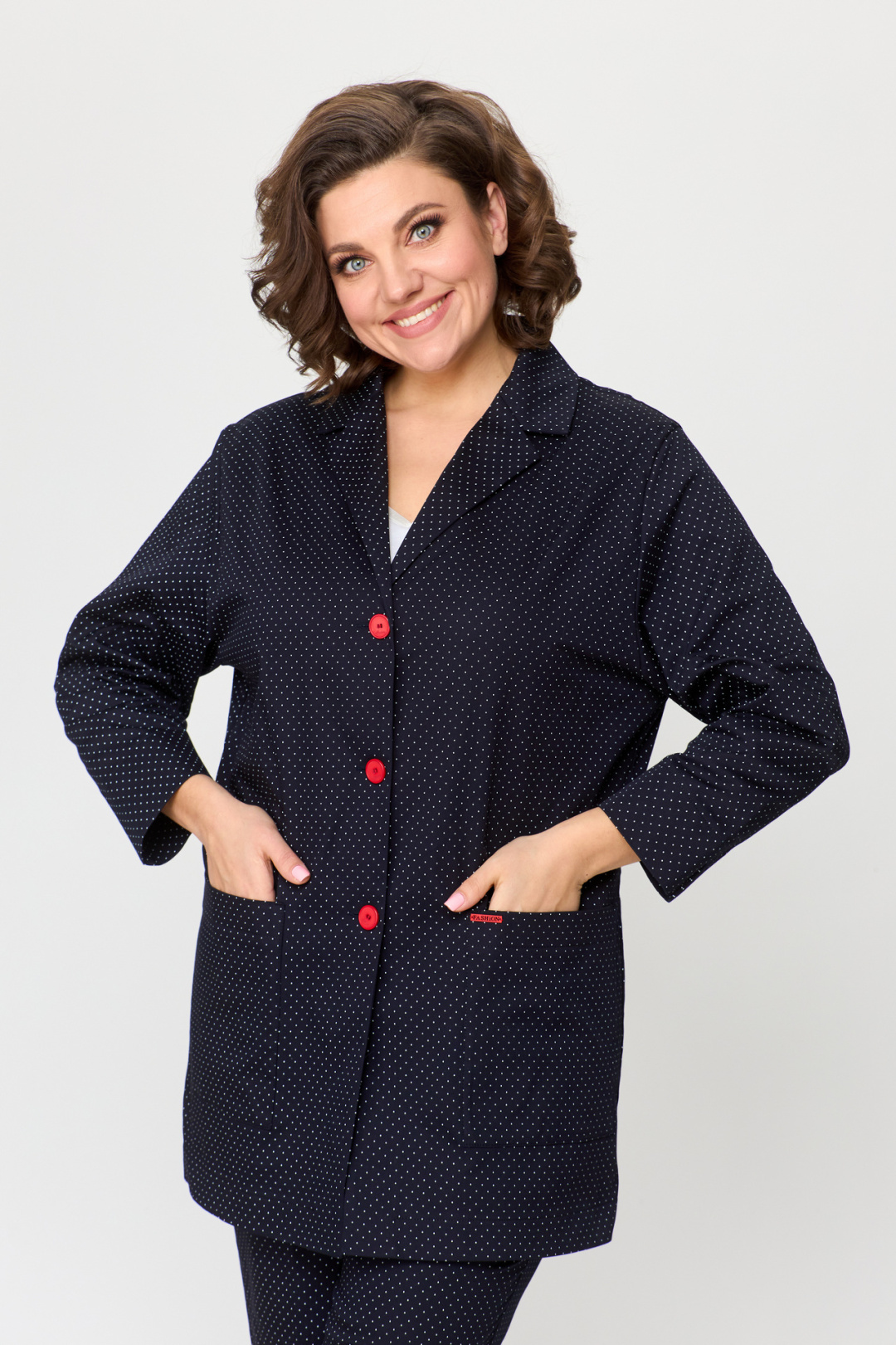 Жакет БелЭльСтиль 409 чернильно-синий - фото 2