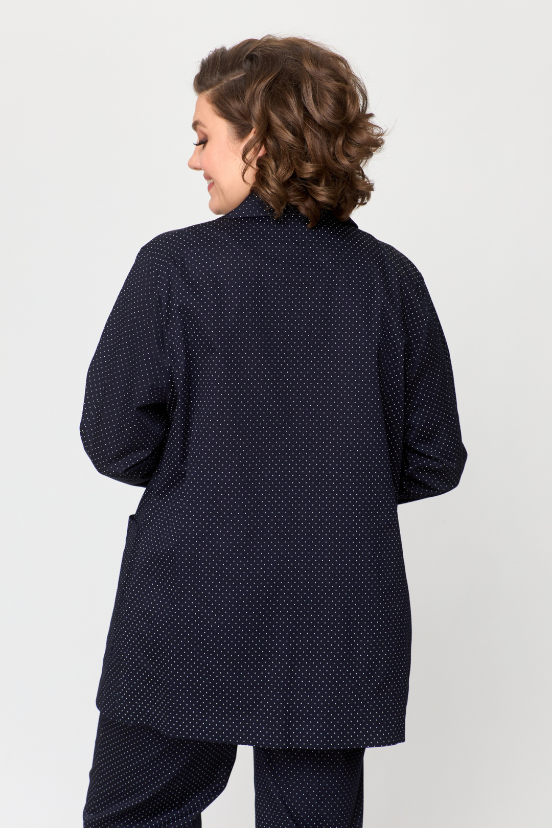 Жакет БелЭльСтиль 409 чернильно-синий - фото 5