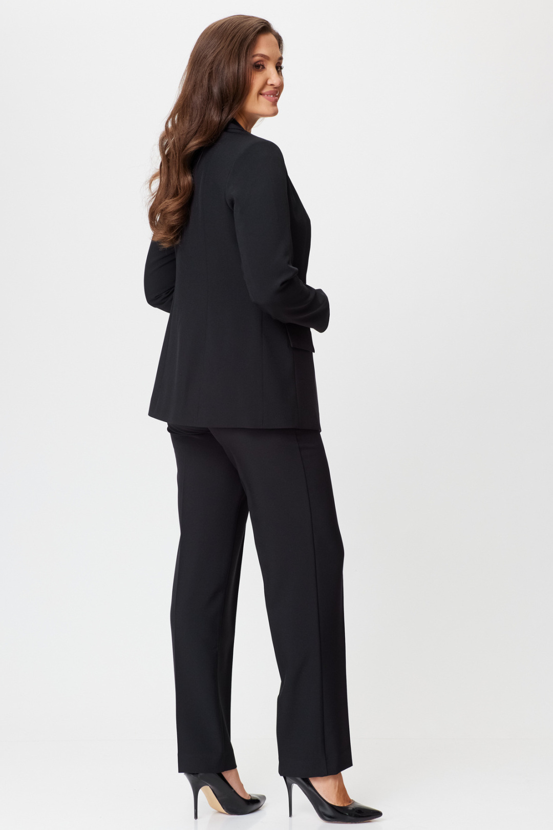 Костюм БелЭльСтиль 412+596 черный однотон - фото 6