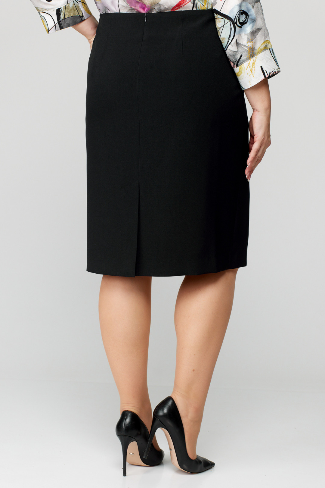 Юбка БелЭльСтиль 557 черный однотон - фото 4