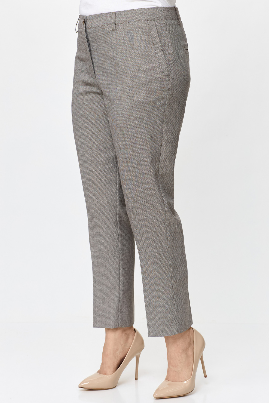 Брюки БелЭльСтиль 586 бежево-коричневый - фото 1