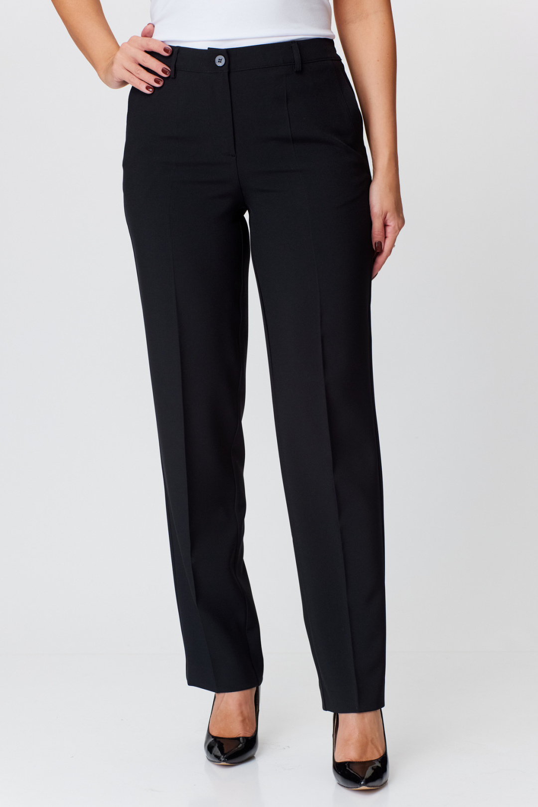 Брюки БелЭльСтиль 596 черный однотон - фото 2
