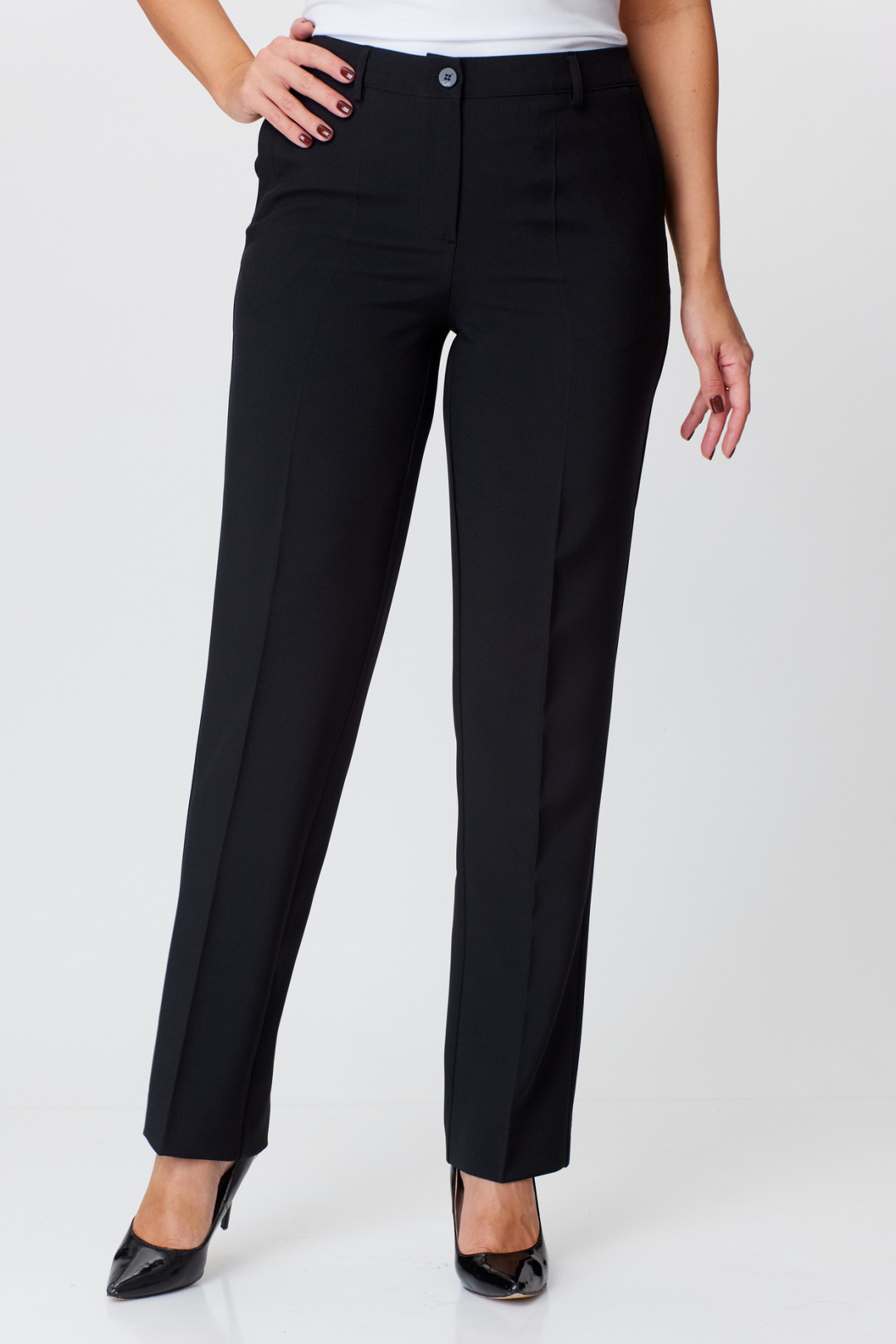 Брюки БелЭльСтиль 596 черный однотон - фото 3