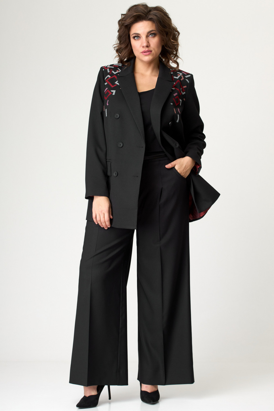 Брюки БелЭльСтиль 604 черный - фото 1