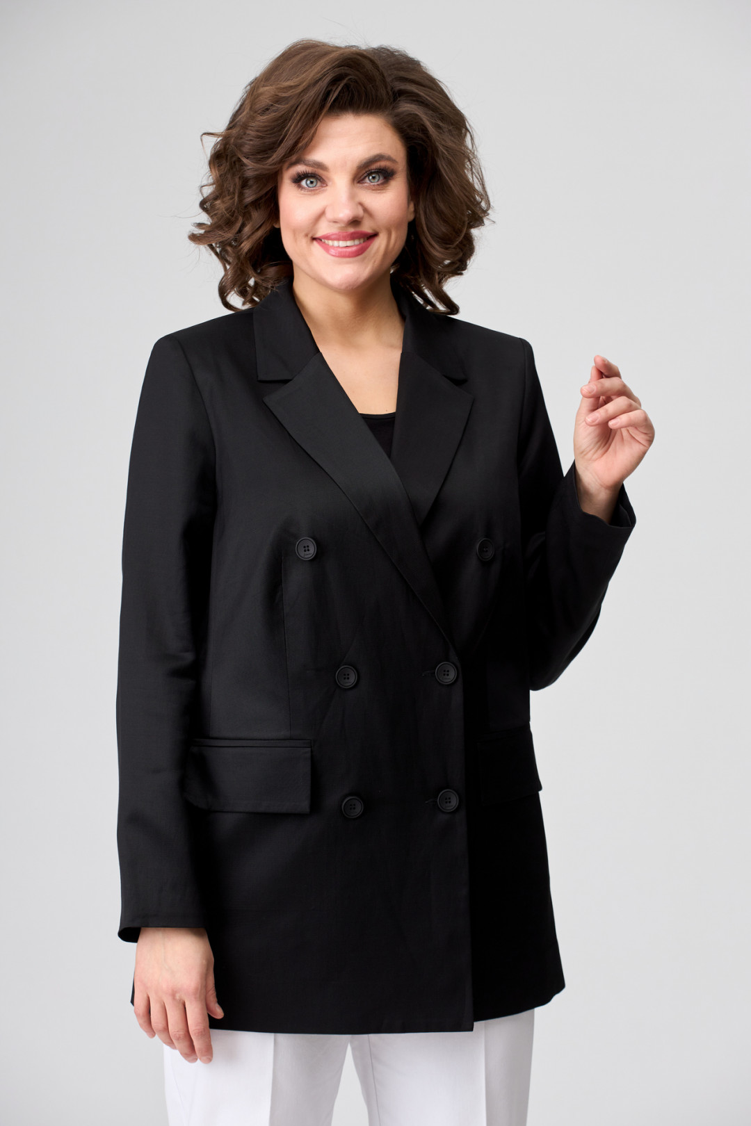 Жакет БелЭльСтиль 848 черный - фото 4