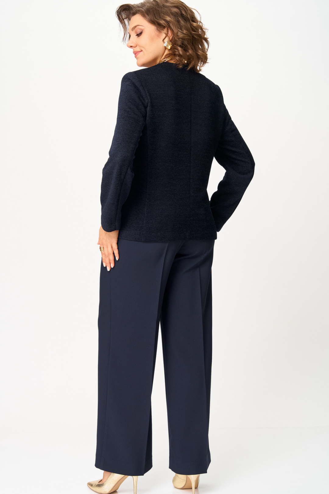 Жакет БелЭльСтиль 849 синий - фото 3