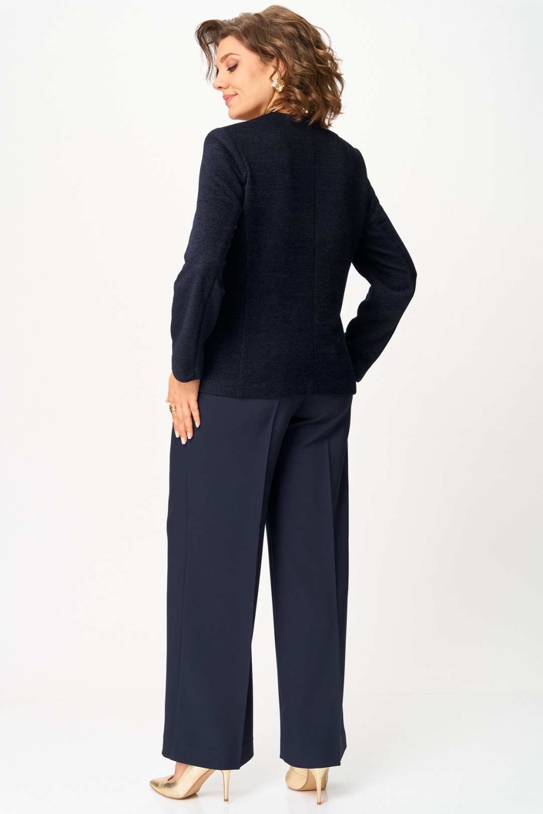 Костюм БелЭльСтиль 849+601 синий - фото 4