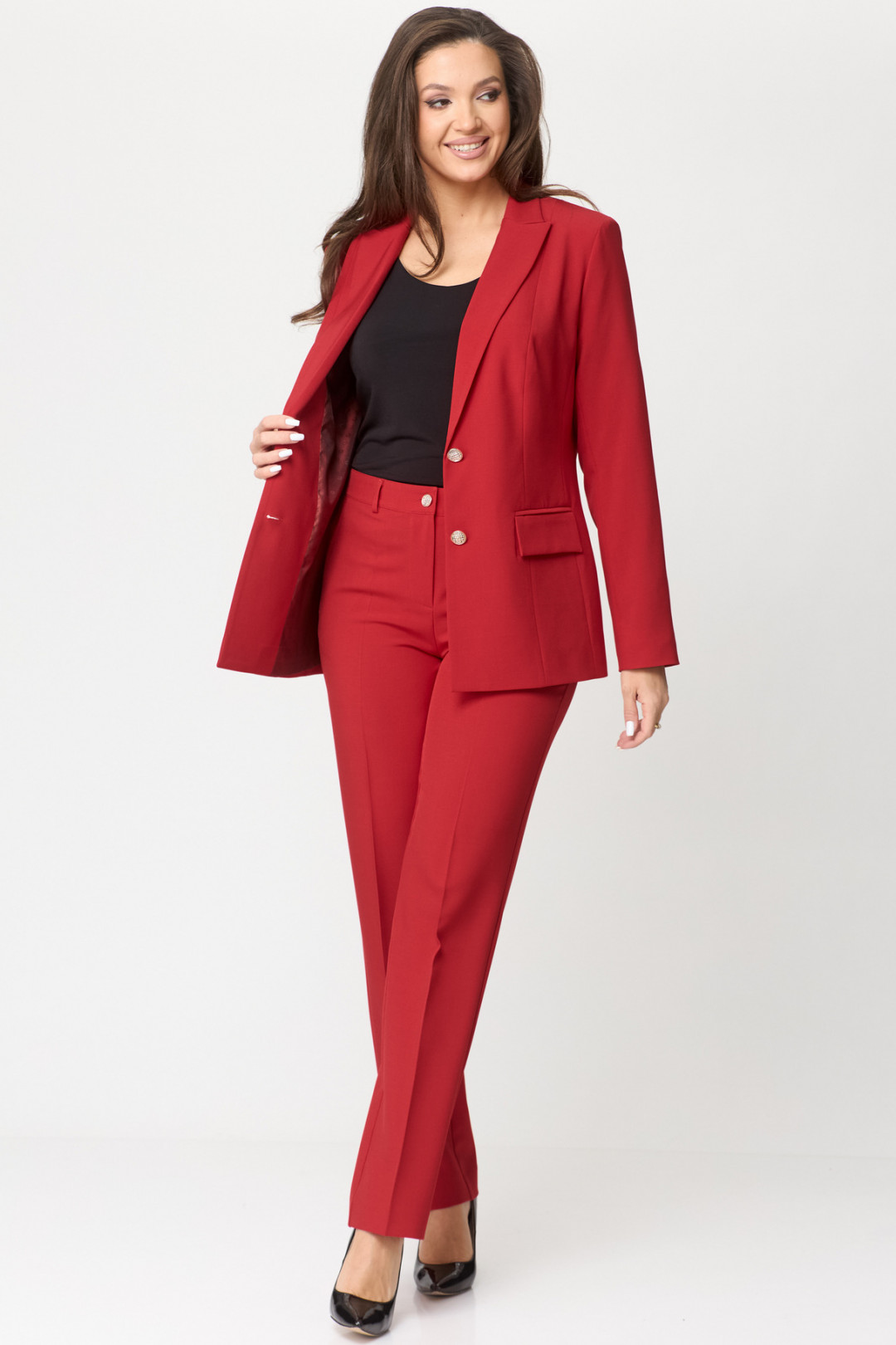 Костюм БелЭльСтиль 866+596 красный - фото 6