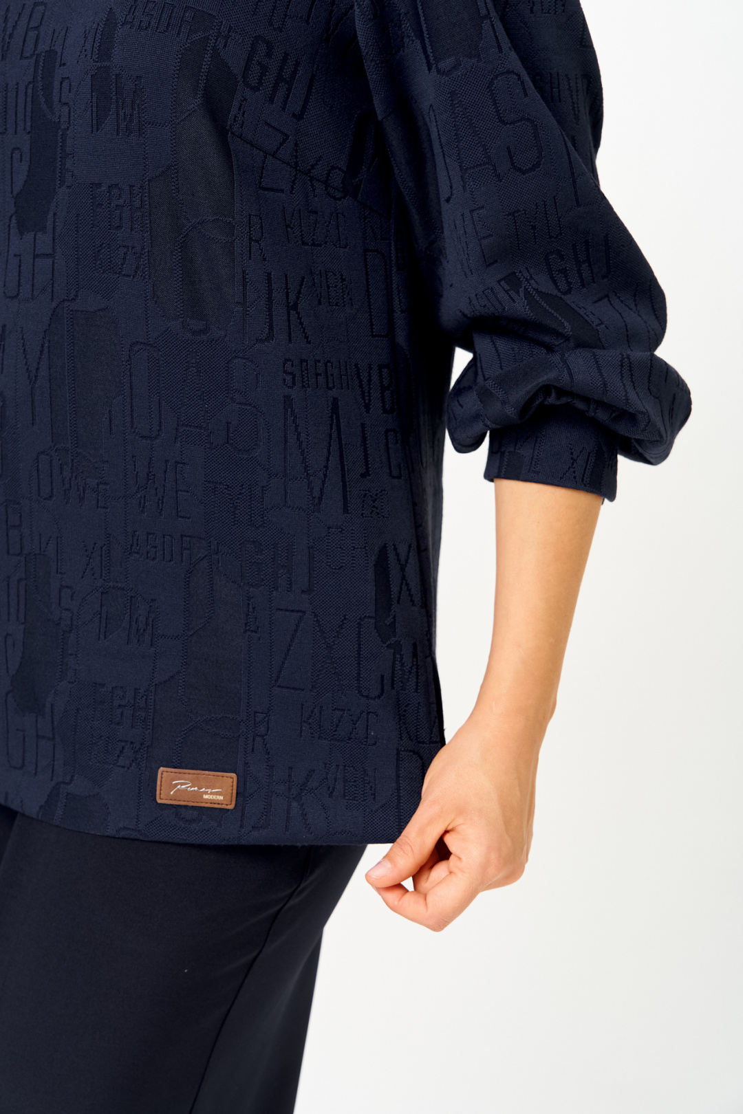 Блузка БелЭльСтиль 879 синий - фото 3