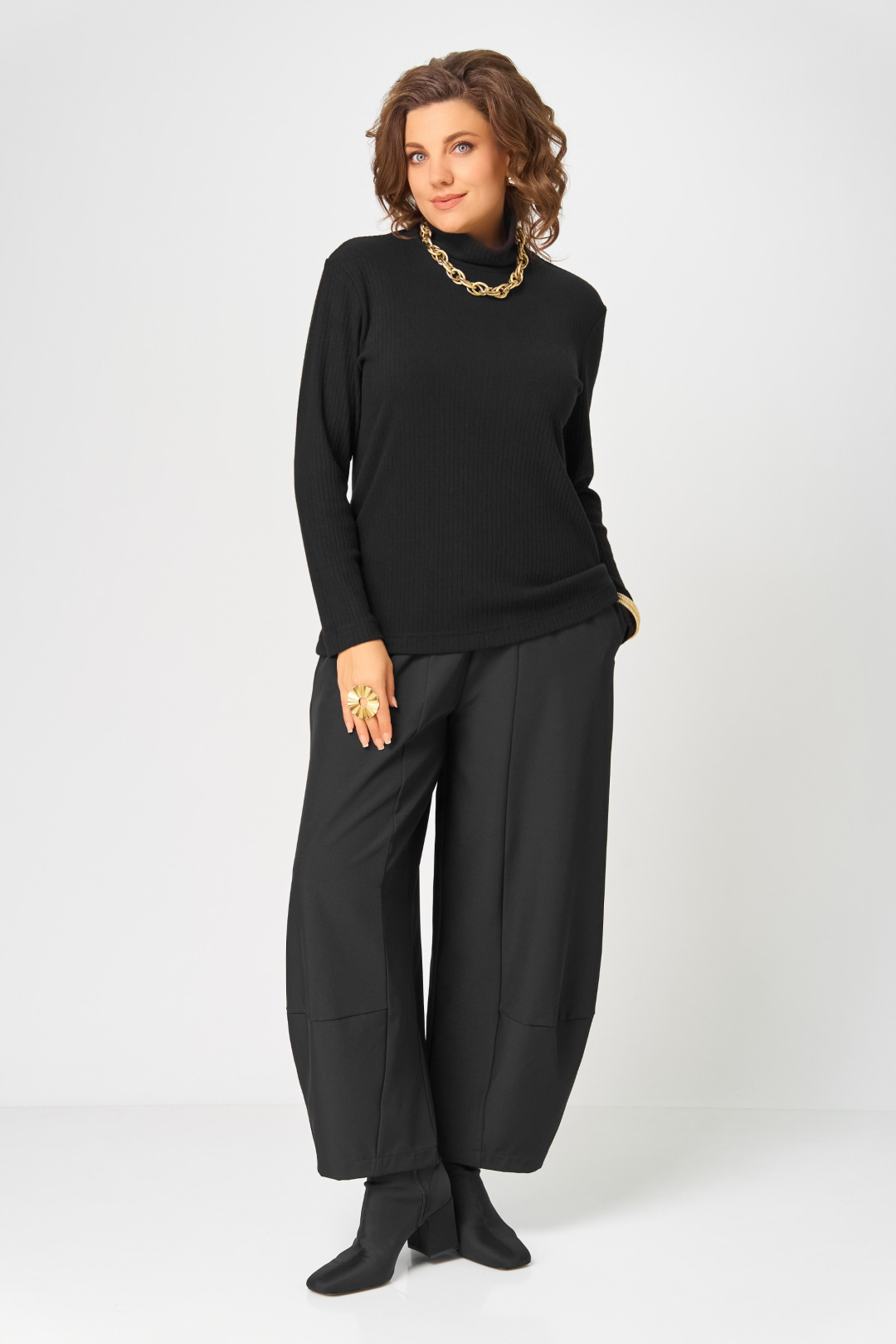 Джемпер BLISS 08043 черный - фото 4