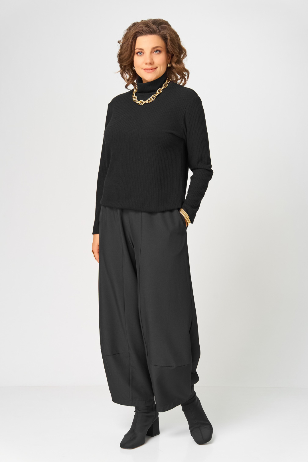 Джемпер BLISS 08043 черный - фото 5