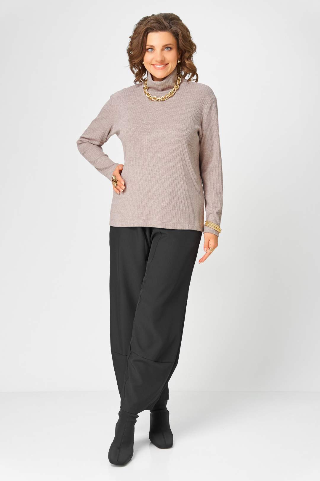 Джемпер BLISS 08043 кофейный - фото 2