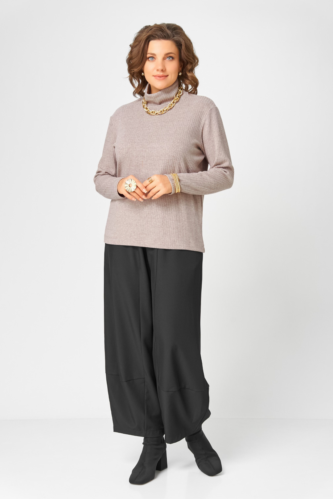 Джемпер BLISS 08043 кофейный - фото 4