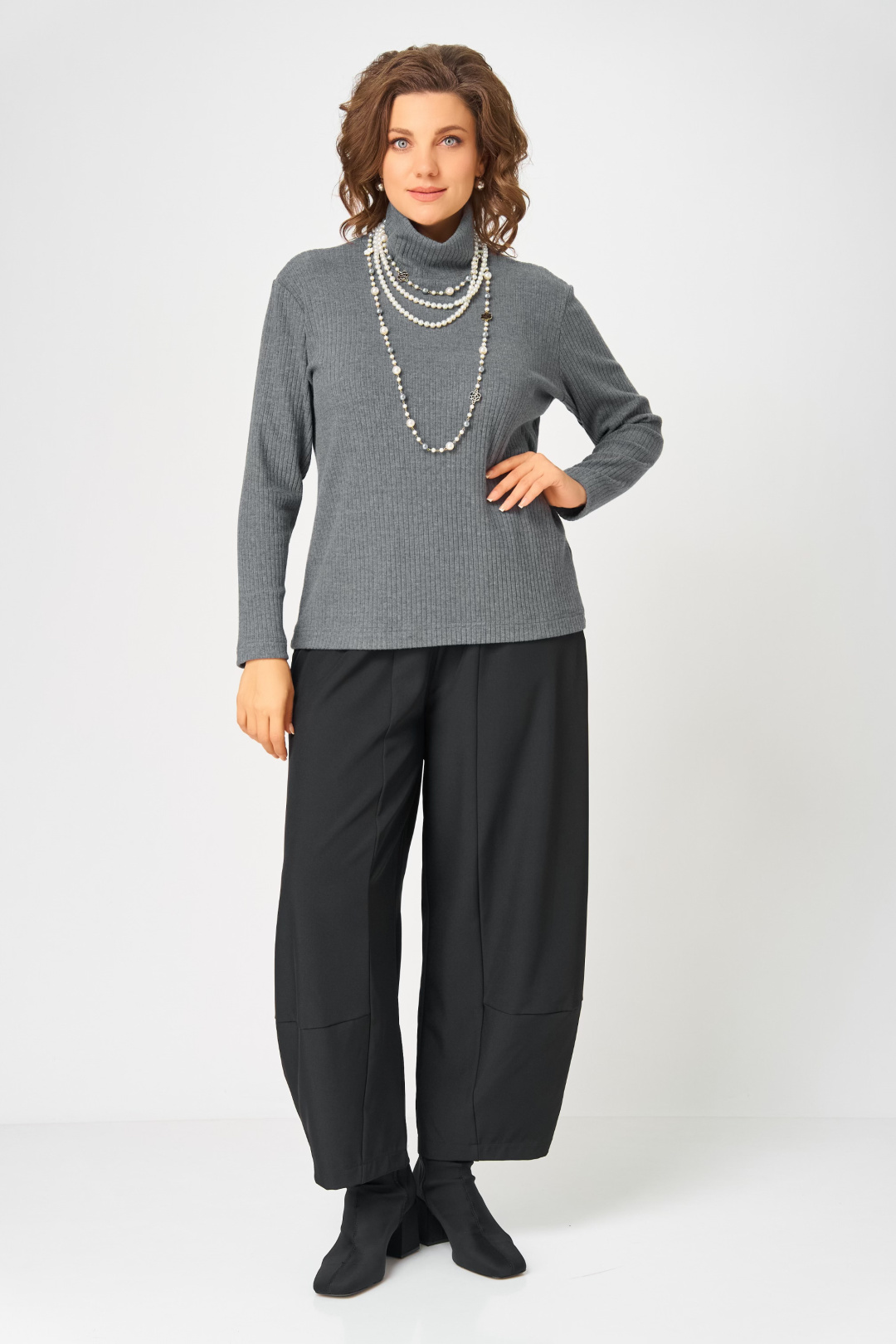 Джемпер BLISS 08043 серый - фото 3