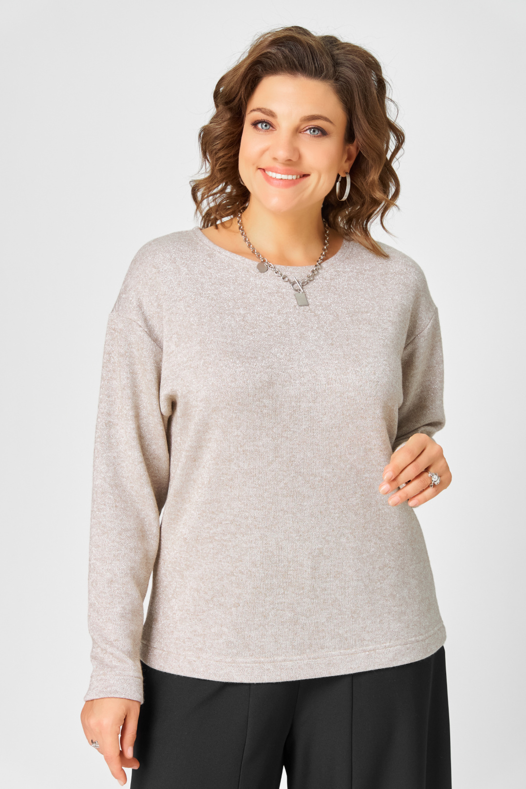 Джемпер BLISS 08378 бежевый - фото 5