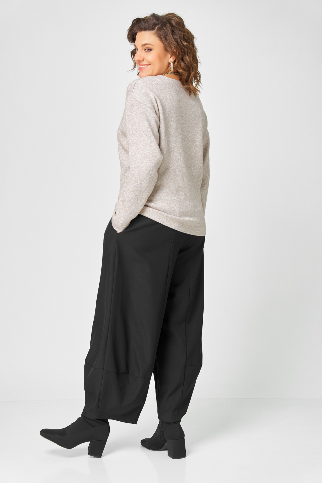 Джемпер BLISS 08378 бежевый - фото 6