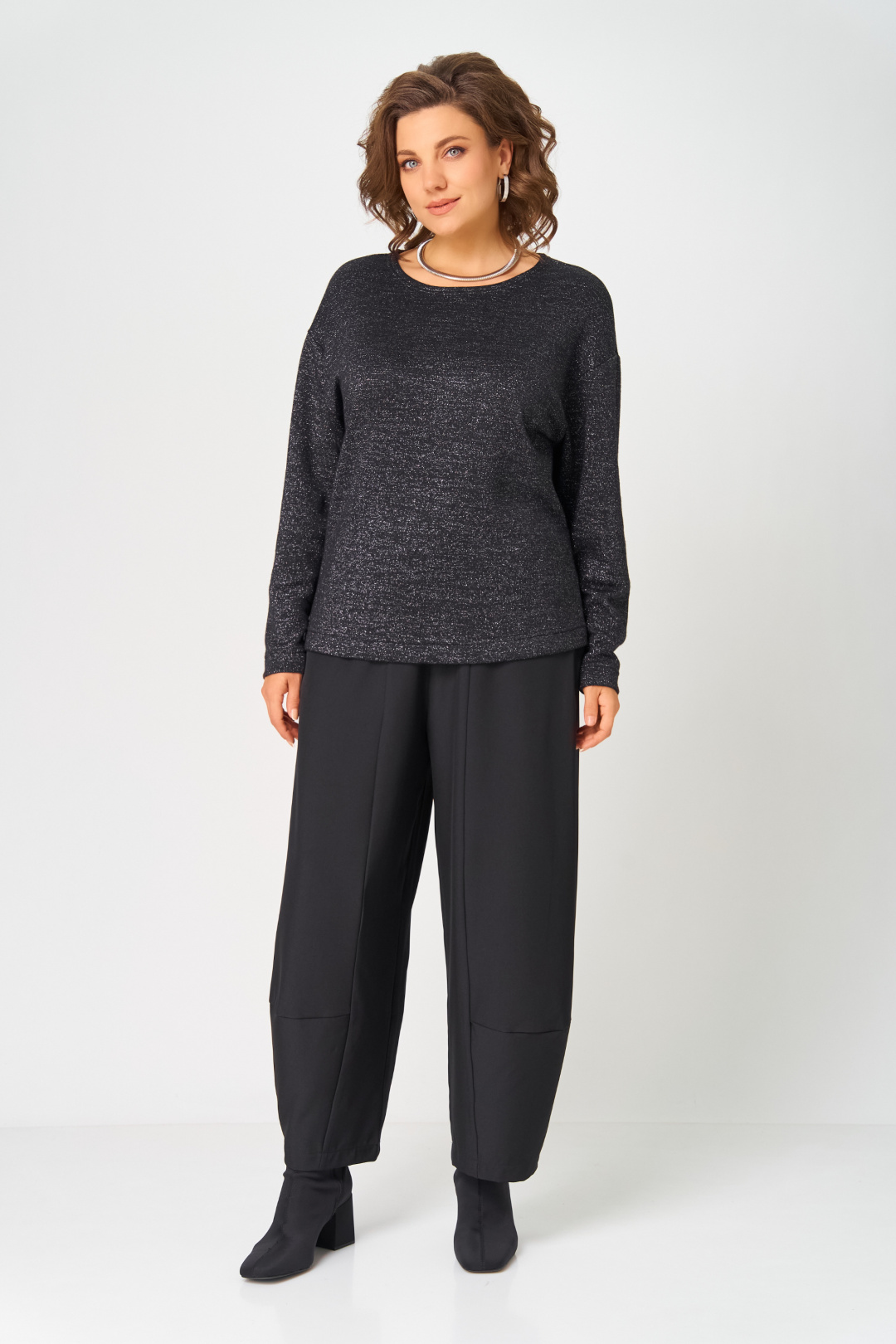 Джемпер BLISS 08378 черный - фото 3