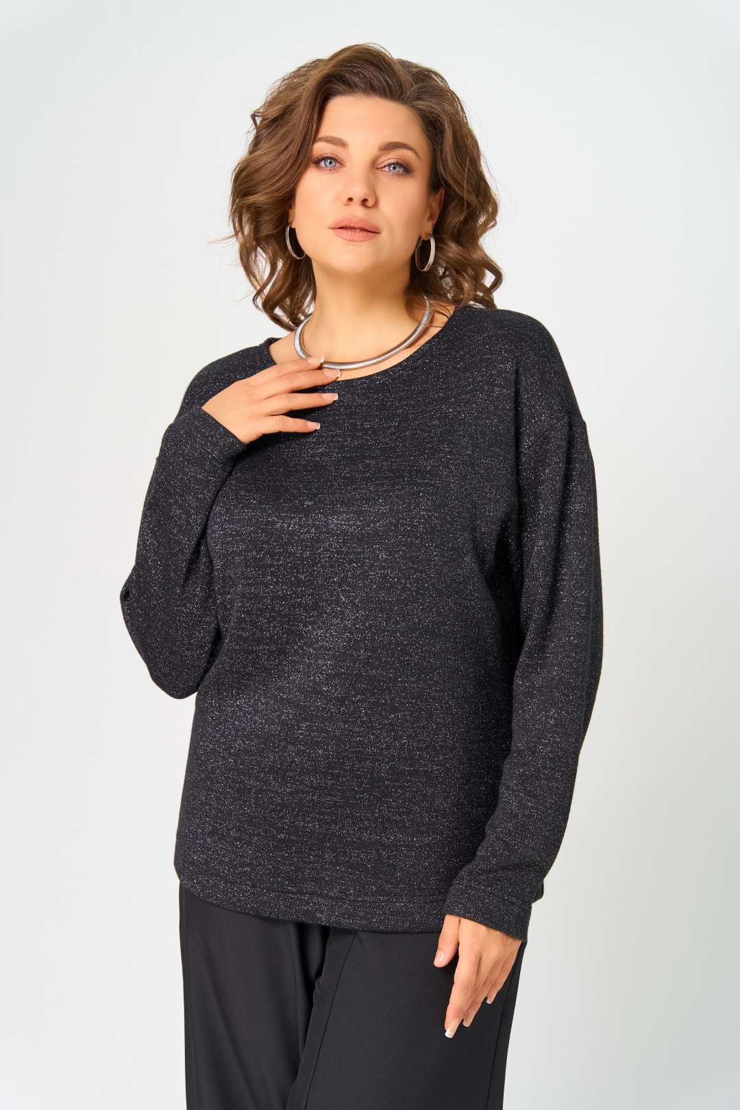 Джемпер BLISS 08378 черный - фото 4