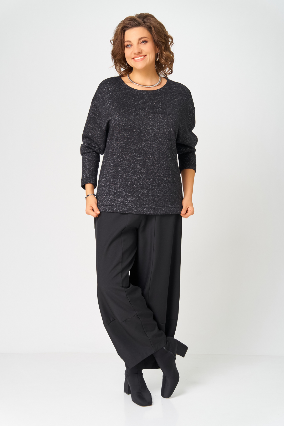 Джемпер BLISS 08378 черный - фото 5