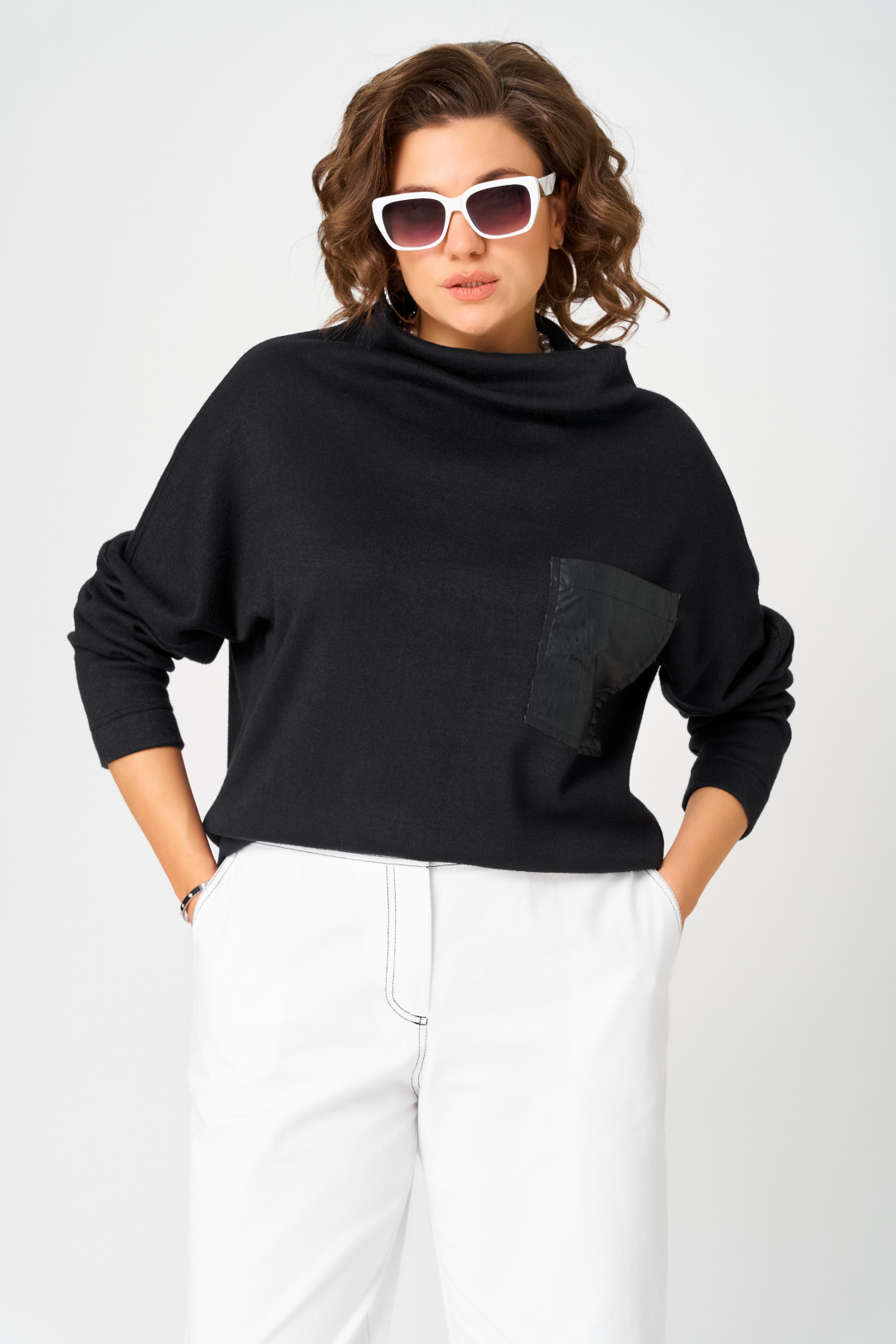 Джемпер BLISS 0857 черный - фото 1