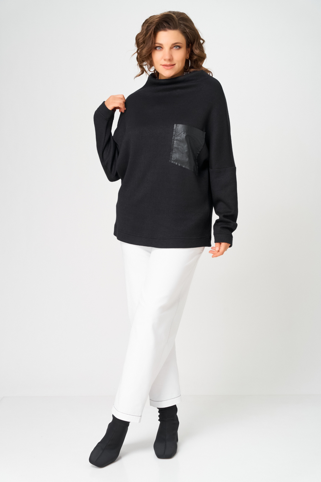 Джемпер BLISS 0857 черный - фото 5