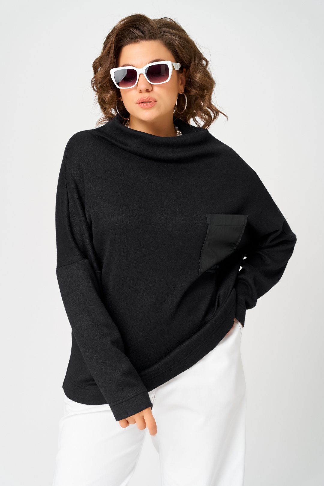 Джемпер BLISS 0857 черный - фото 6