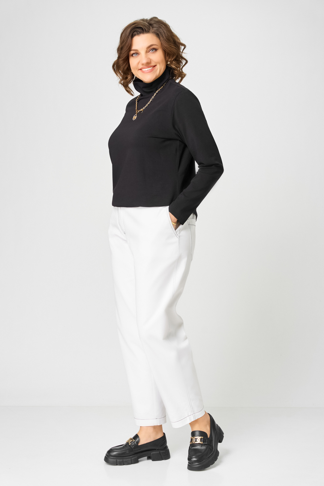 Джемпер BLISS 09044 черный - фото 5