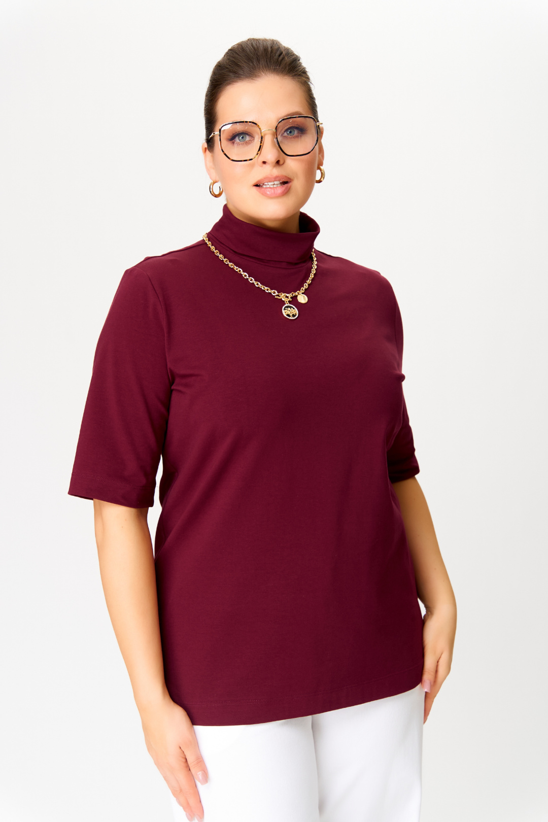 Джемпер BLISS 09062 бордовый - фото 1