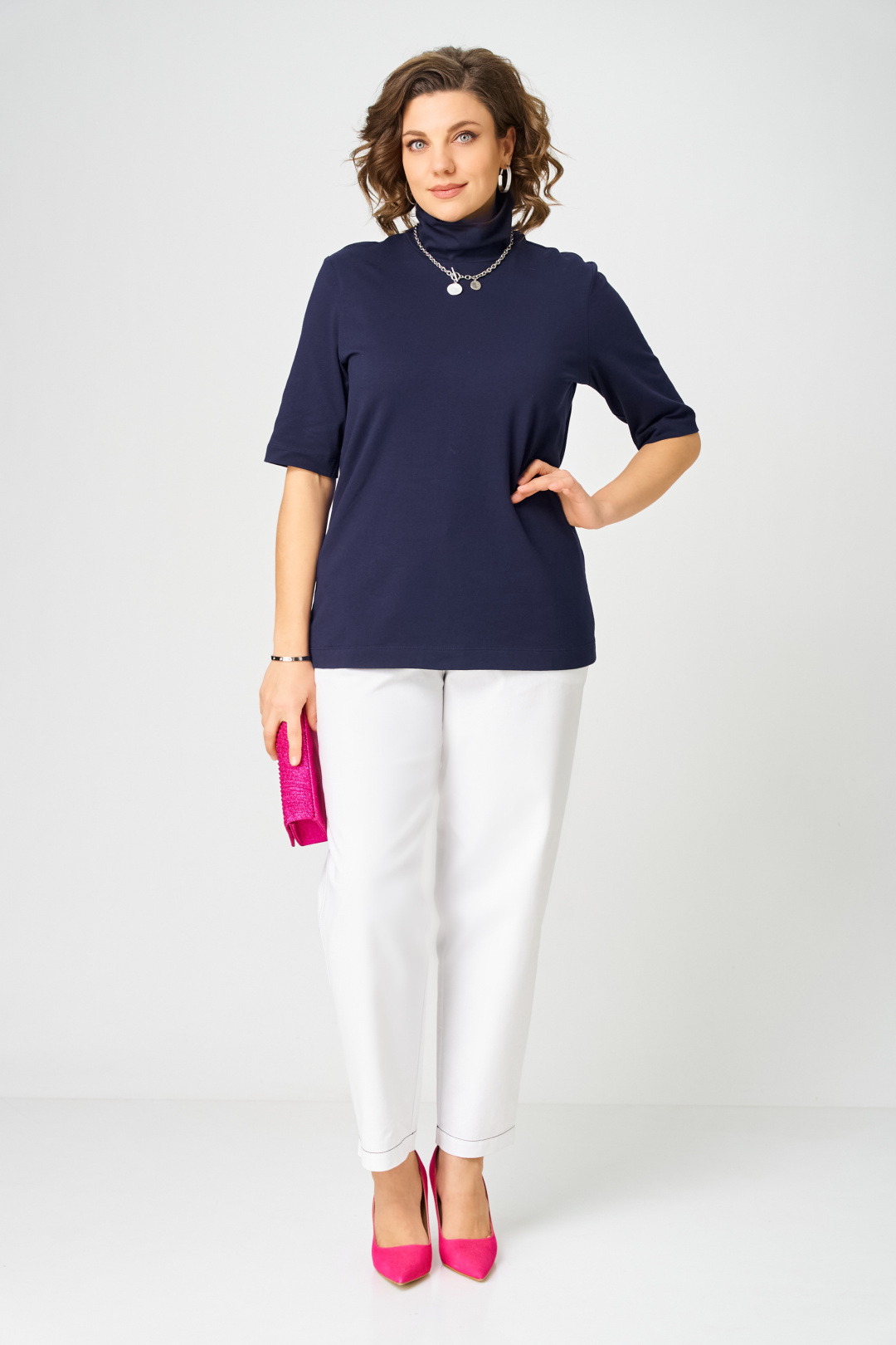 Джемпер BLISS 09062 синий - фото 5