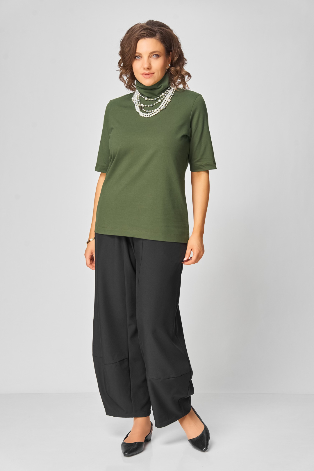 Джемпер BLISS 09062 хаки - фото 3