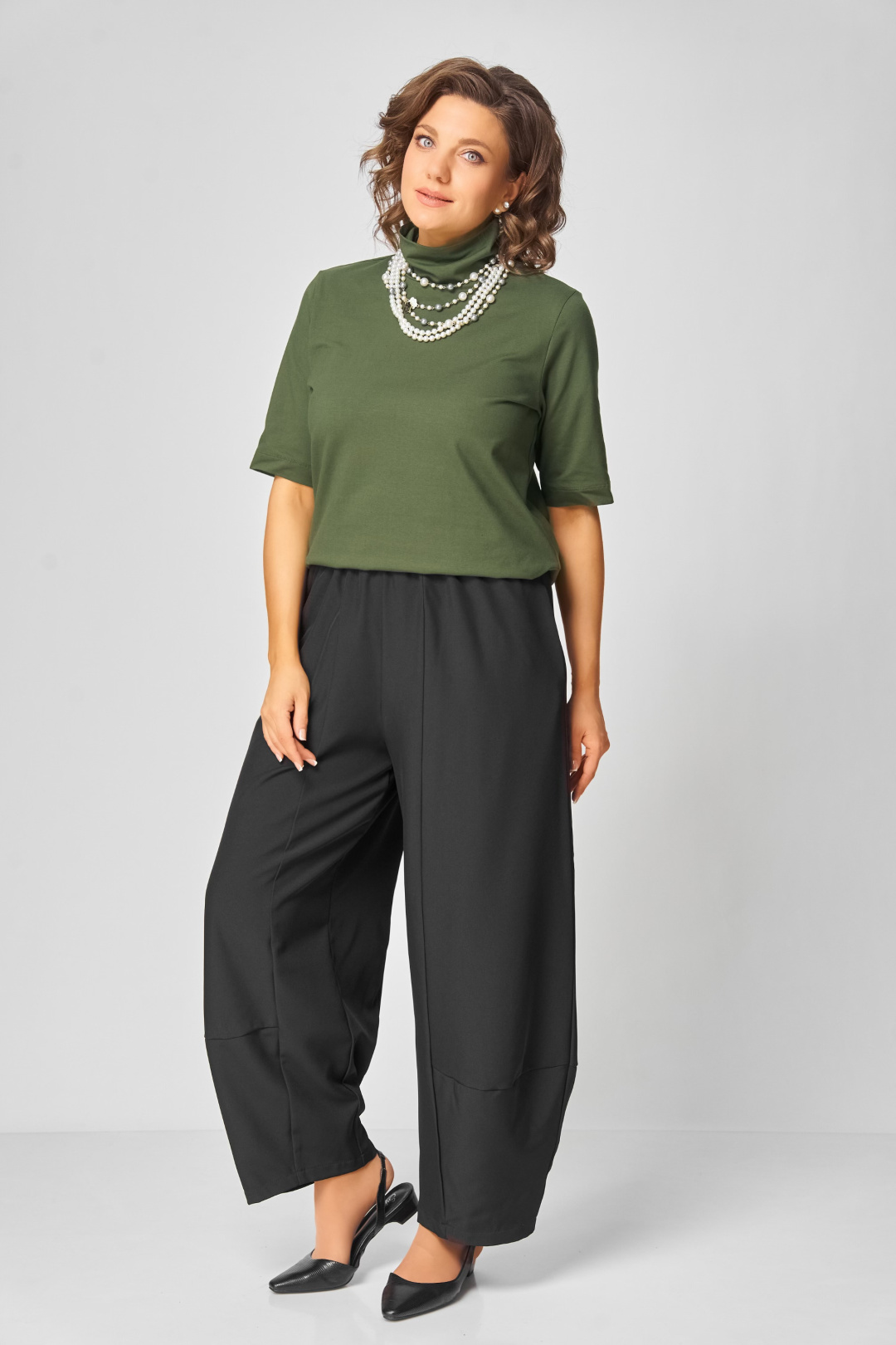 Джемпер BLISS 09062 хаки - фото 4