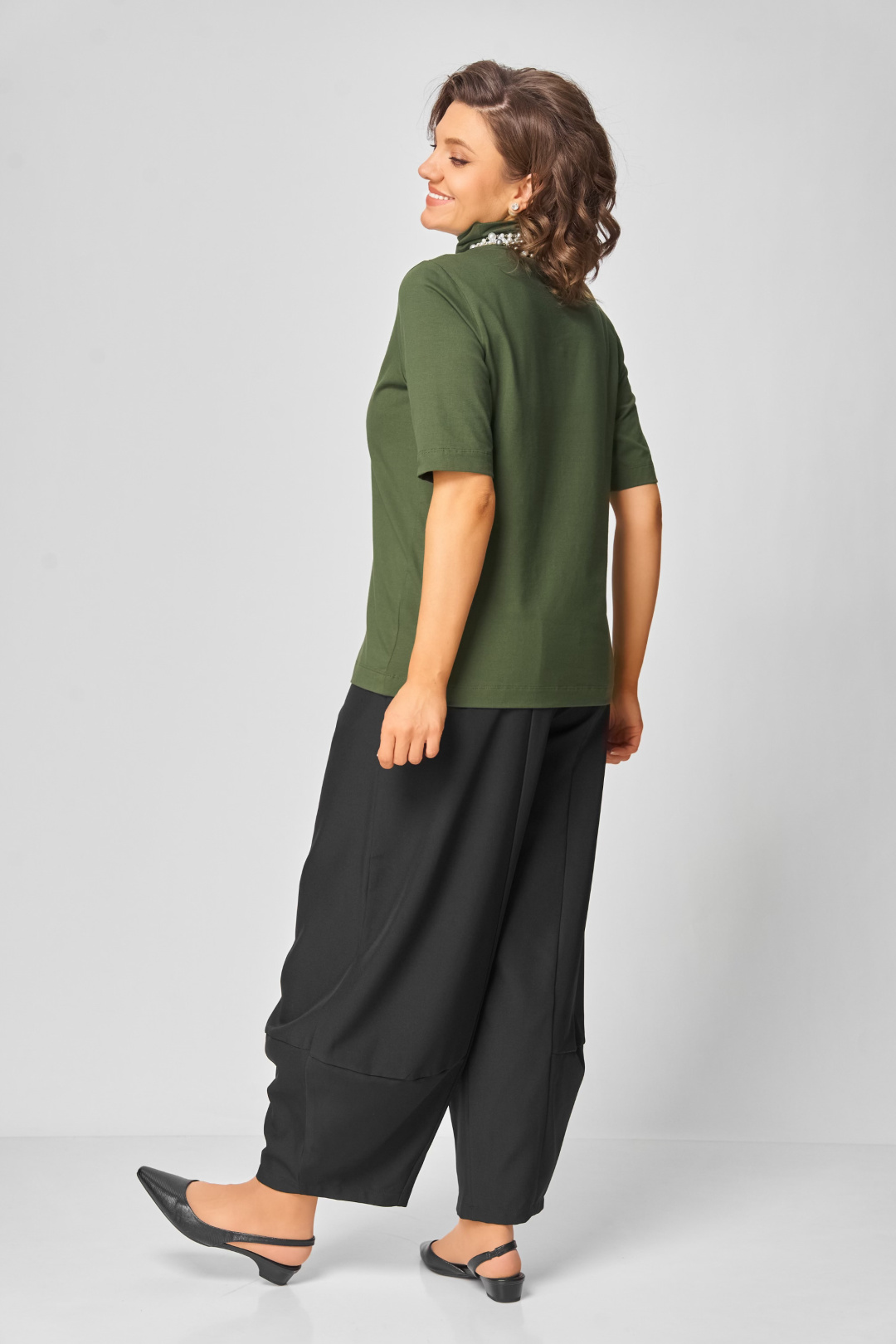 Джемпер BLISS 09062 хаки - фото 5