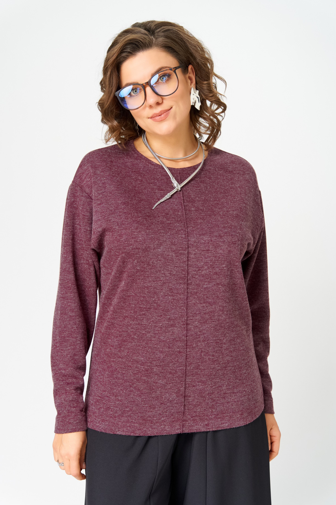 Джемпер BLISS 4234 бордовый - фото 1