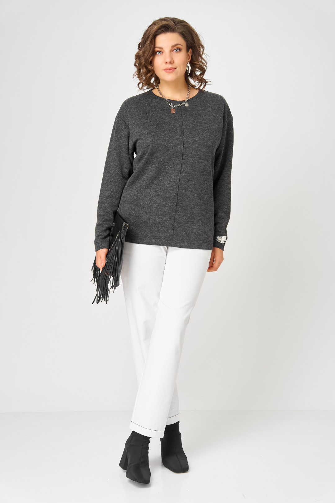 Джемпер BLISS 4234 черный - фото 5