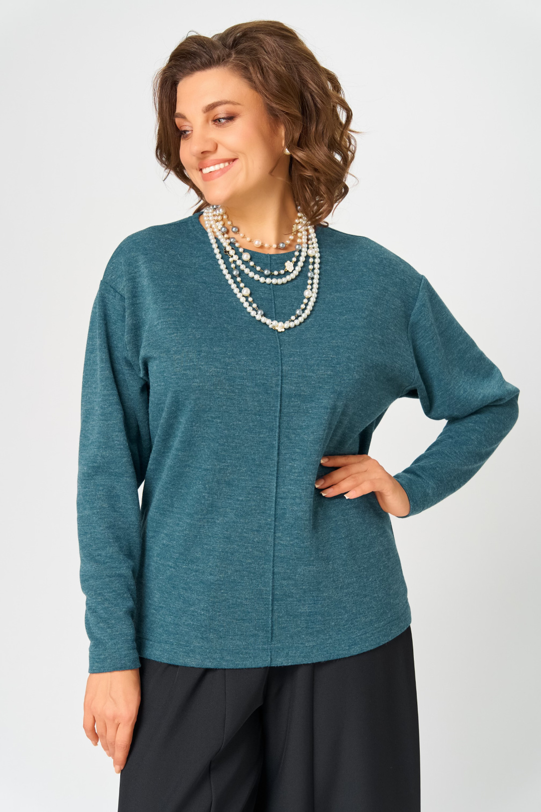 Джемпер BLISS 4234 изумрудный - фото 1