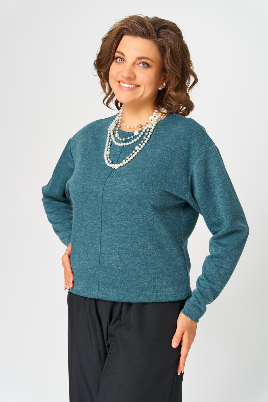 Джемпер BLISS 4234 изумрудный - фото 3