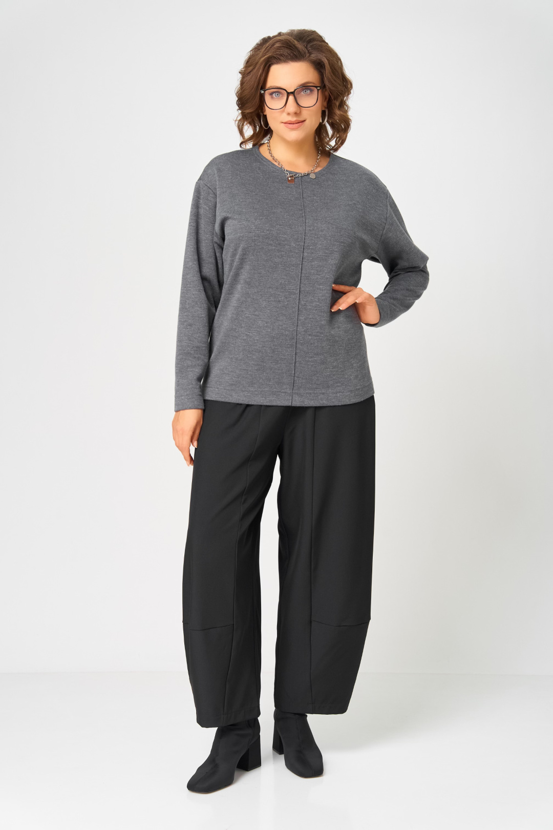 Джемпер BLISS 4234 серый - фото 6