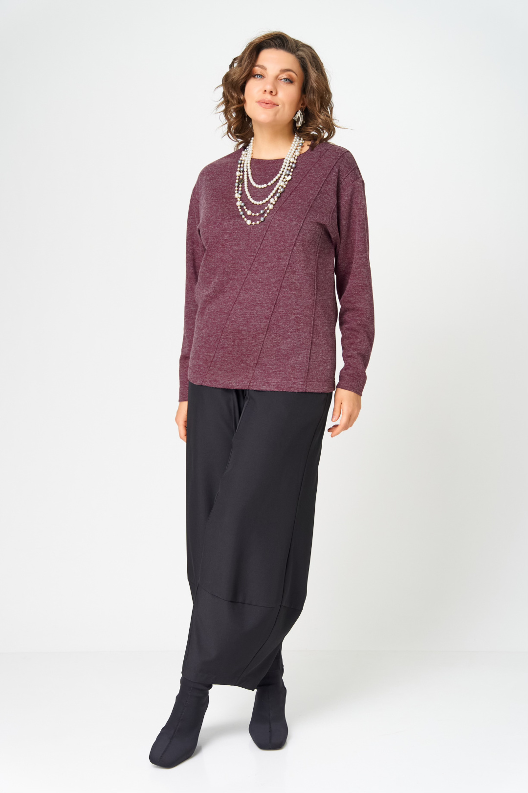 Джемпер BLISS 4235 бордовый - фото 2