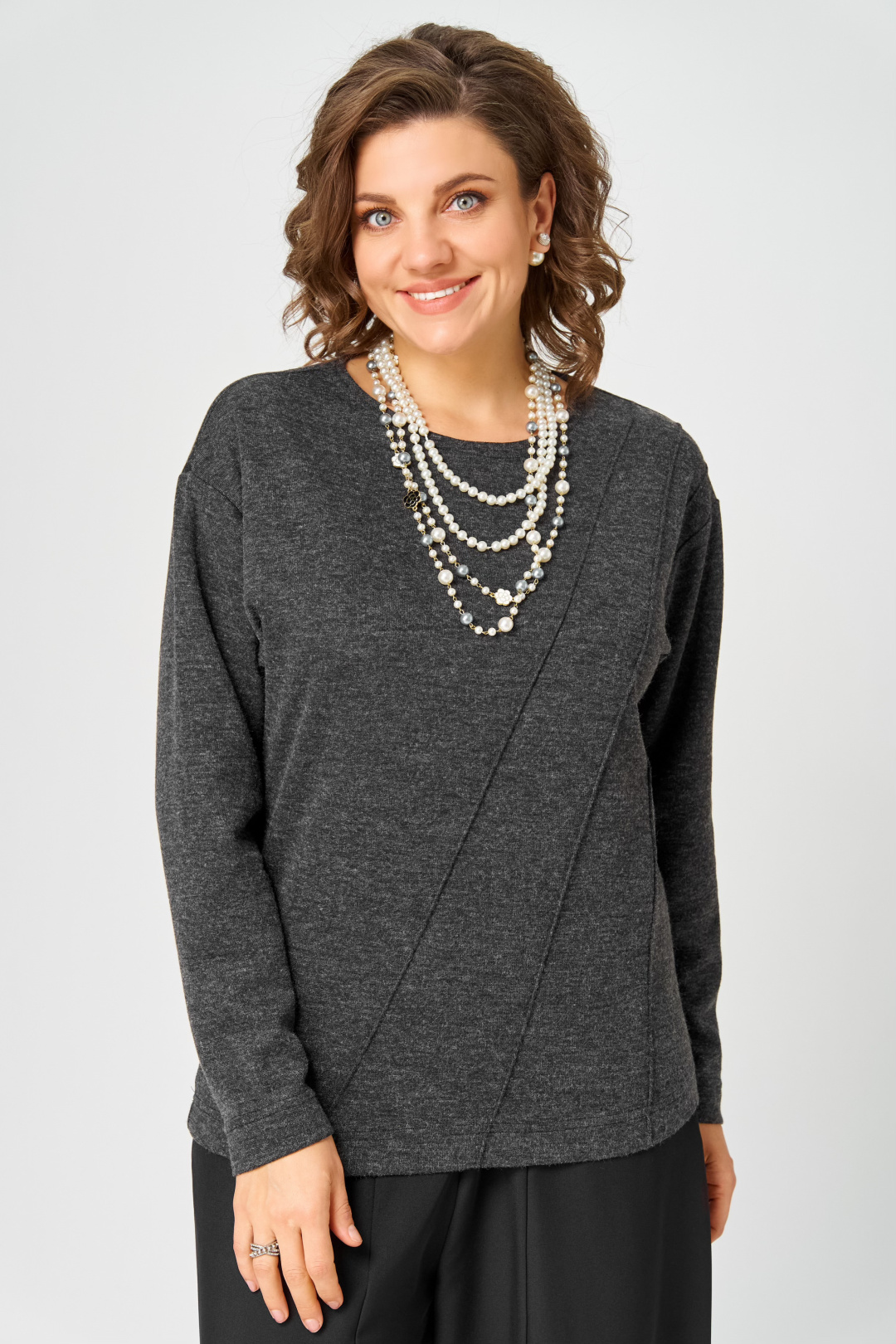 Джемпер BLISS 4235 черный - фото 2