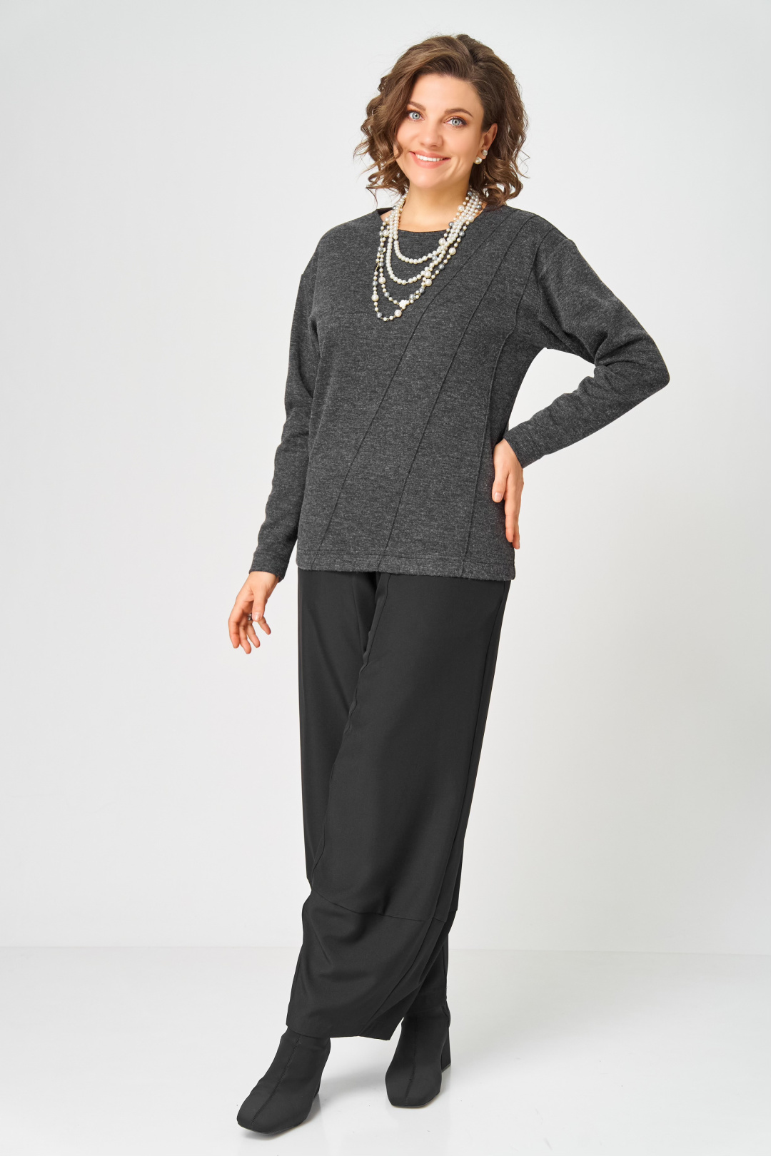 Джемпер BLISS 4235 черный - фото 4