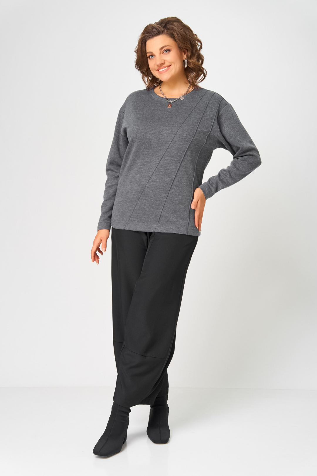 Джемпер BLISS 4235 серый - фото 5