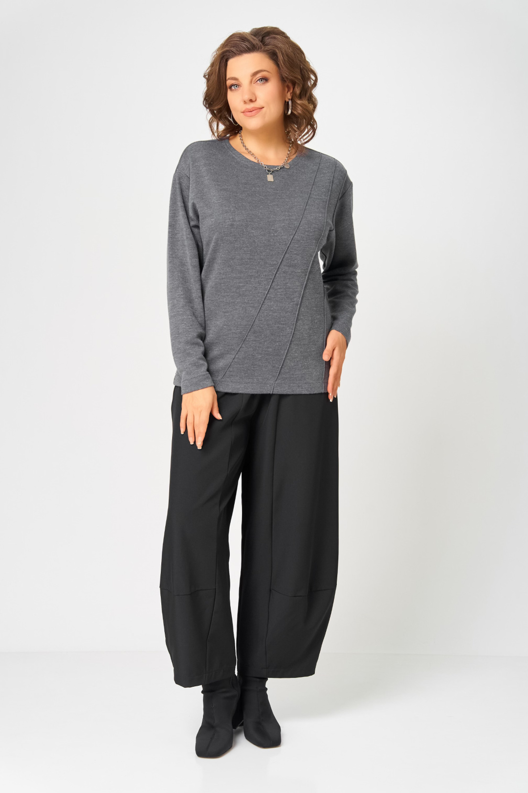 Джемпер BLISS 4235 серый - фото 6
