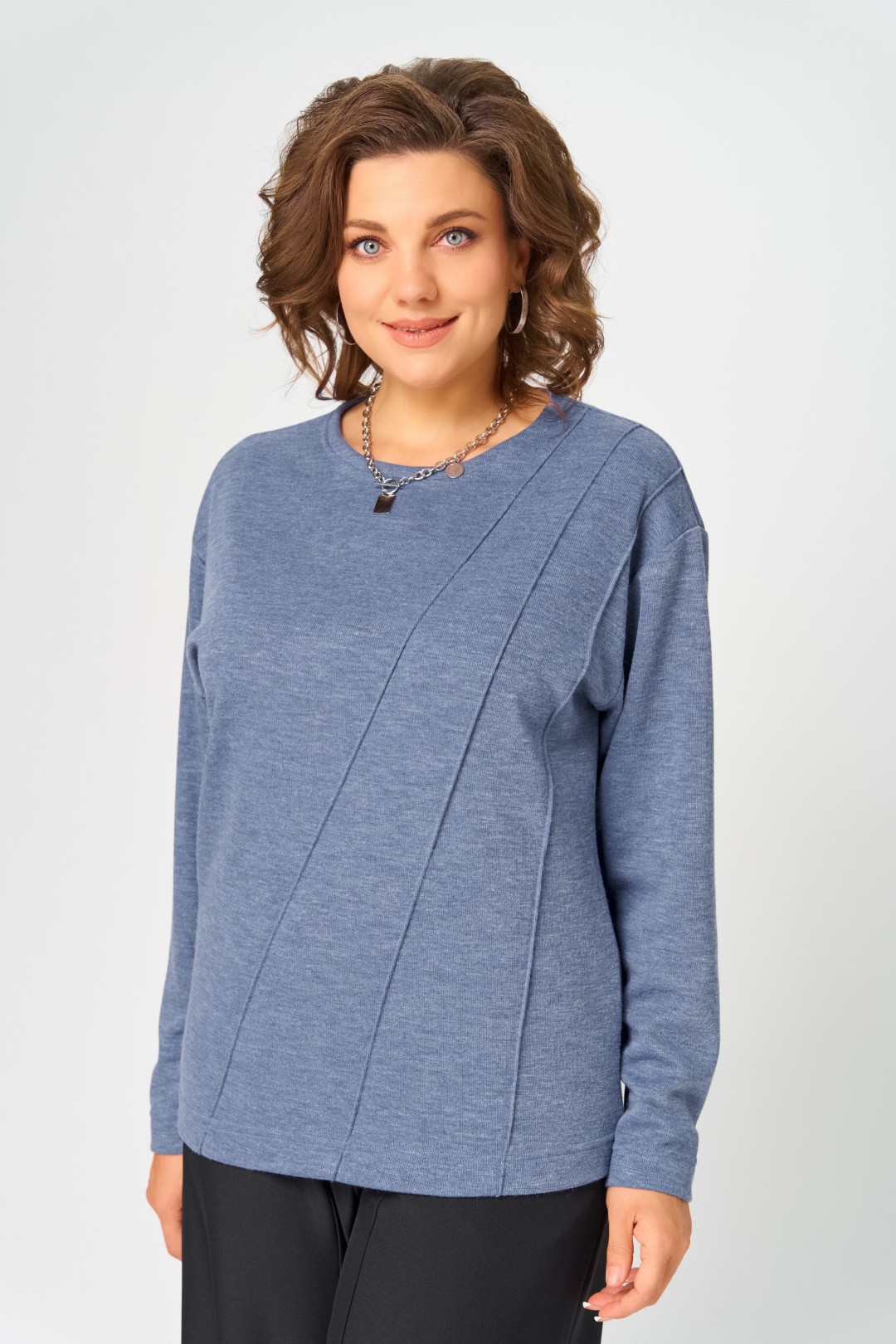 Джемпер BLISS 4235 стальной синий - фото 1