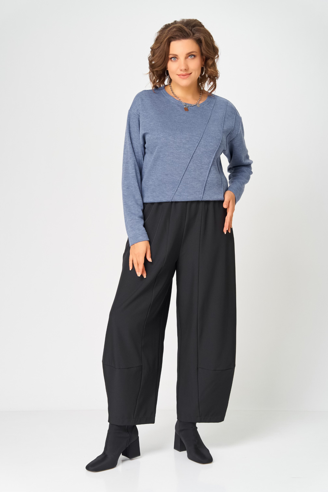 Джемпер BLISS 4235 стальной синий - фото 2