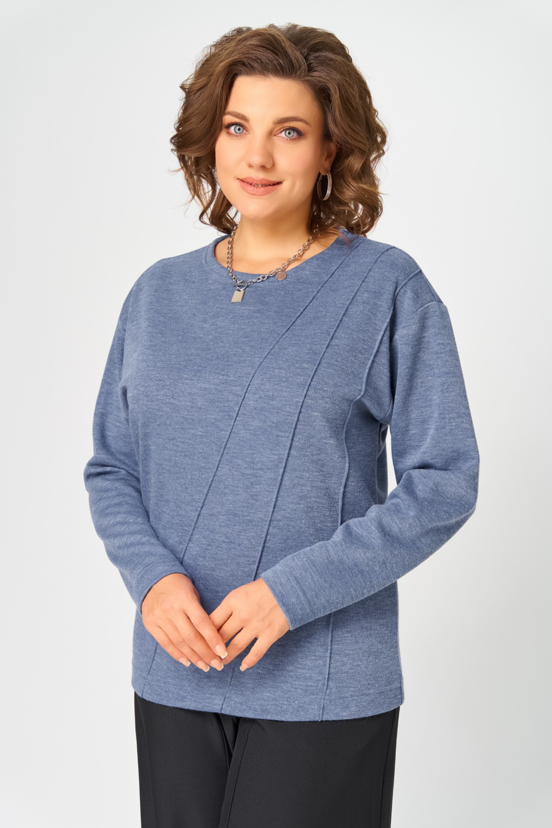 Джемпер BLISS 4235 стальной синий - фото 4